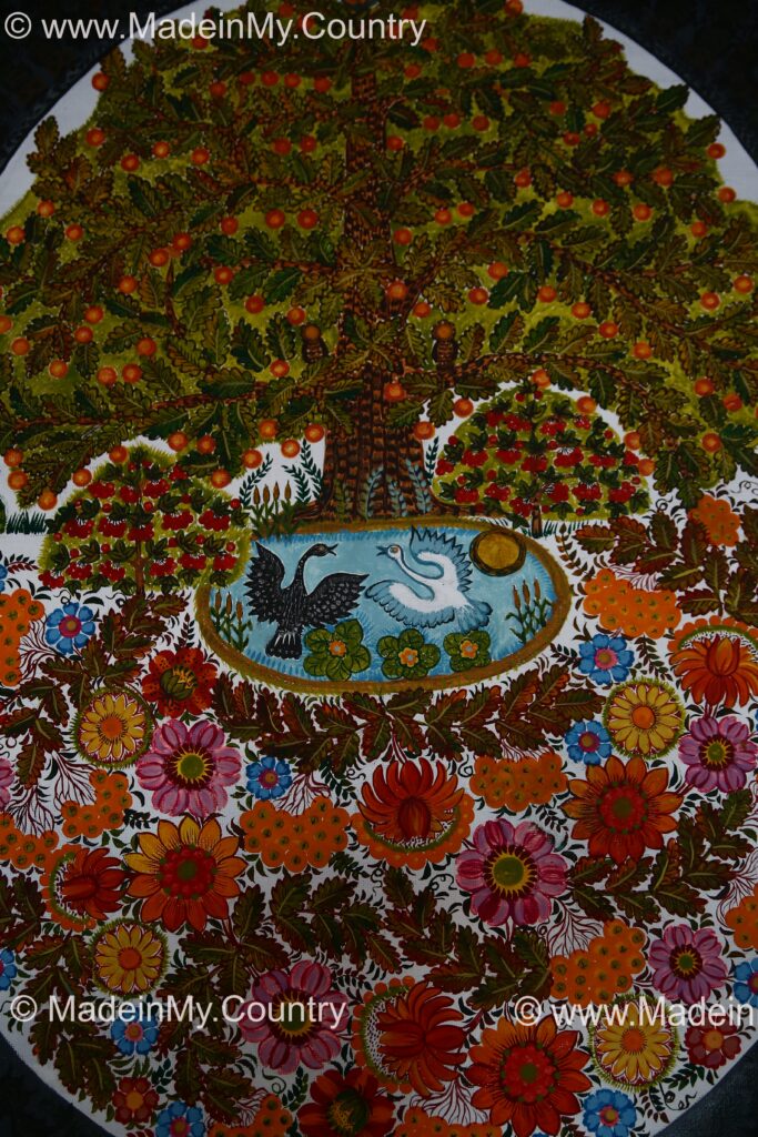 Petrykivka Ukrainian folk art presented by MadeinMycountry
MadeinMycountry is a global platform that celebrates and supports local history, culture, art, and nature conservation efforts. For two decades, we have been sponsoring local museums, cultural organizations, travel destinations, historical sites and various cultural events around the world.